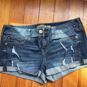 Women's Blue Denim Shorts
